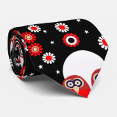 Folk Art Owl Krawatte (Gerollt)