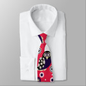 Folk Art Owl Krawatte (Gebunden)