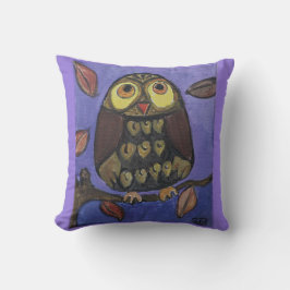 Folk Art Owl Malerei Kissen