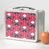Folk Art Owl Metall Brotdose (Beispiel)
