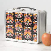 Folk Art Owl Metall Brotdose (Beispiel)