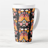 Folk Art Owl Milchtasse (Rechte Ecke)