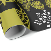 Folk Art Owl Prints Geschenkpapier (Rolleneckpunkt)