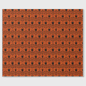 Folk Art Owl Prints Geschenkpapier (Flach)