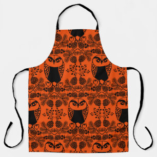 Folk Art Owl Prints Schürze