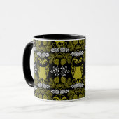 Folk Art Owl Prints Tasse (Vorderseite Links)
