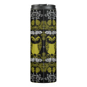 Folk Art Owl Prints Thermosbecher (Rückseite)