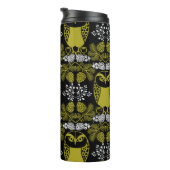 Folk Art Owl Prints Thermosbecher (Nach rechts gedreht)