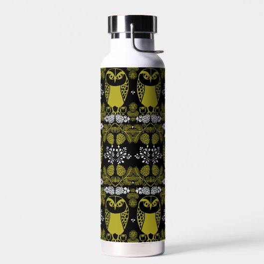 Folk Art Owl Prints Trinkflasche (Links)