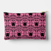 Folk Art Owl Prints Zubehörtasche (Rückseite)