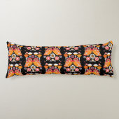 Folk Art Owl Seitenschläferkissen (Vorderseite)