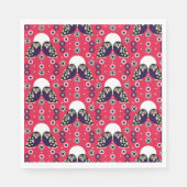 Folk Art Owl Serviette (Vorderseite)