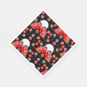 Folk Art Owl Serviette (Ecke)