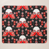 Folk Art Owl Sherpadecke (Vorderseite (Horizontal))
