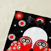 Folk Art Owl Strandtuch (Beispiel)