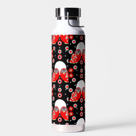 Folk Art Owl Trinkflasche