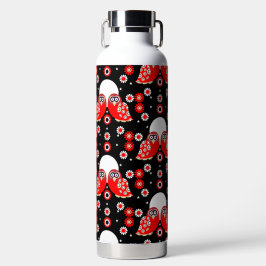 Folk Art Owl Trinkflasche