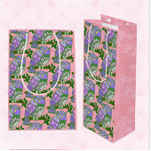 Folk Art Owls Pink Lila Kids Dekokissen