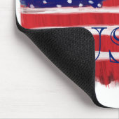 Folk Art Painted Flag USA Mousepad (Ecke)