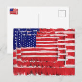 Folk Art Painted Flags Feiertagspostkarte (Vorne/Hinten)