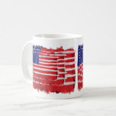 Folk Art Painted Flags Kaffeetasse (Vorderseite Links)