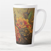 Folk Art Parakeet mit Paisley und Blume Milchtasse (Rechts)