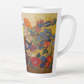 Folk Art Parakeet mit Paisley und Blume Milchtasse (Rechts)