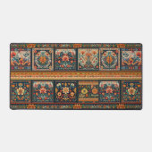 Folk Art Patchwork Desk Mat Schreibtischunterlage (Vorderseite)