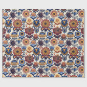 Folk Art Pattern  Geschenkpapier (Flach)