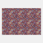 Folk Art Pattern Geschenkpapier Set (Vorderseite 3)