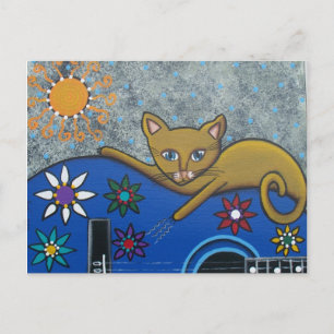 FOLK ART Play It Ax by LORI EVERETT Postcard Postkarte