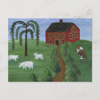 Folk Art Postcard Postkarte