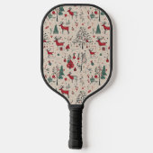 Folk Art Primitive Christmas Pickleball Paddle (Rückseite)