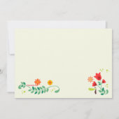 Folk Art Probe Dinner Party Einladung (Rückseite)