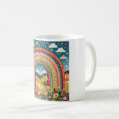 Folk Art Rainbow Mug Kaffeetasse (VorderseiteRechts)