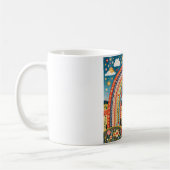 Folk Art Rainbow Mug Kaffeetasse (Links)