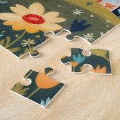 Folk-Art-Regenbogen-Dorf-Puzzle Puzzle (Seite)