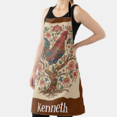 Folk Art Rooster Personalized Large Apron Schürze (InSitu)