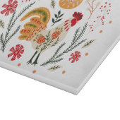 Folk Art Rooster Schneidebrett (Ecke)