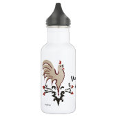 Folk Art Rooster Trinkflasche (Links)