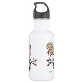 Folk Art Rooster Trinkflasche (Rückseite)