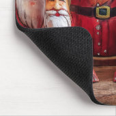 Folk Art Santa Claus Mouse Pad Mousepad (Ecke)
