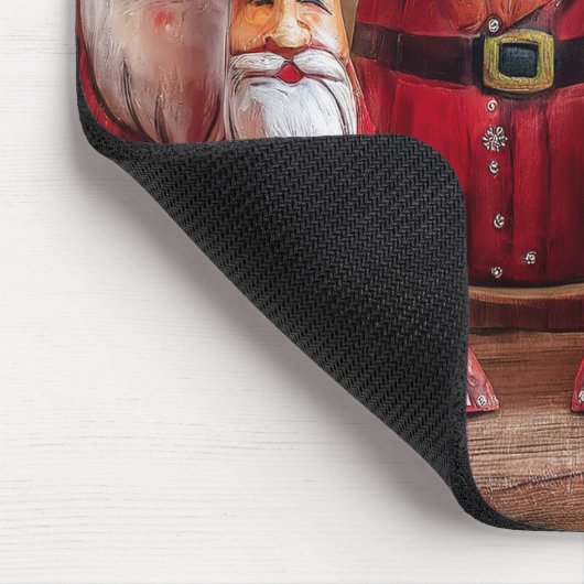 Folk Art Santa Claus Mouse Pad Mousepad (Ecke)