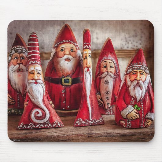 Folk Art Santa Claus Mouse Pad Mousepad (Vorne)