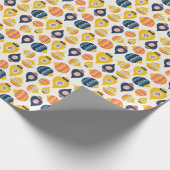 Folk Art Sardine Style Weihnachtsschmuck Geschenkpapier (Ecke)