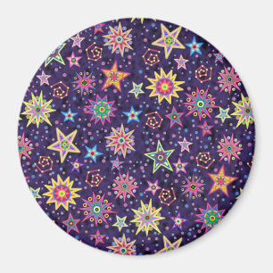 Folk Art Starry Sky Magnet