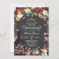 Folk Art Stickerei Butterfly Floral Quinceanera