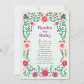 Folk Art Storybook Kinderdusche Einladung (Rückseite)