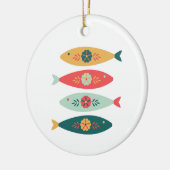 Folk Art Swedish Fish Keramik Ornament (Links)