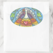 FOLK ART TÜRKEI, ERNTEDANK VORD STICKERS Sheet (Tasche)